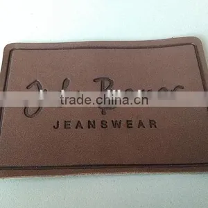 Custom & Design Embossed /debossed Leather Patch for Shoes thumbnail-1