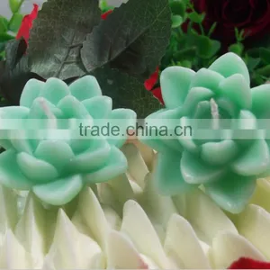 Pink Flower Shaped Birthday Candle/Paraffin Wax Candle With Tin thumbnail-4
