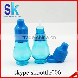 10ml Blue PET e Liquid Plastic Bottles Child Tamperproof Cap With Press in Tip thumbnail-4