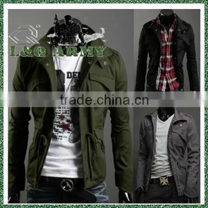 LQ Men's Classic Military Coat Jacket thumbnail-1
