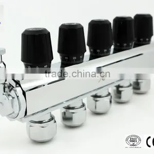 2 Ways Valve Manifold Brass Underfloor Heating Manifolds Digital Manifold thumbnail-5