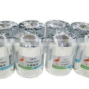 Wax Ribbon-70mm*200M Self Adhesive Label Ribbon / Barcode Label Printer Ribbon thumbnail-3
