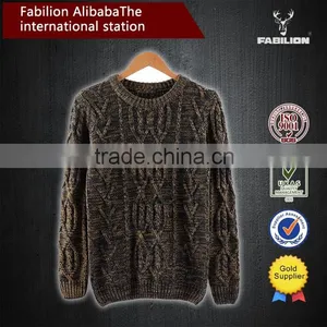 The European and American Style Fashion Blended for Round Collar Sweater thumbnail-4