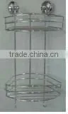Twist & Fix 2 Tier Metal Corner Rack With Suction thumbnail-1