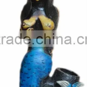 Figurine Shaped Hand Crafted Smoking Pipes - Mermaid thumbnail-1