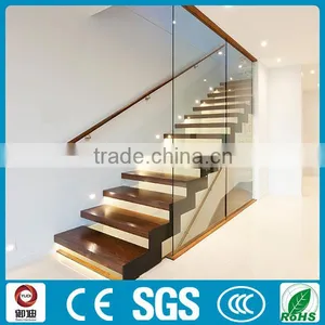 Foshan Wood Tread House Floating Stair thumbnail-2