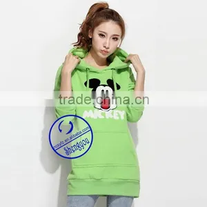 Custom Quality Plain Women Applique Hoodies thumbnail-2