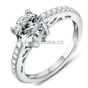 Wholesale cz Diamonds 925 Sterling Silver Rings Jewelry Fashion thumbnail-1