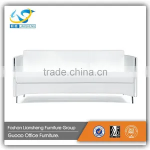 Malaysia Made Furniture Leather Chesterfield Sofa White With Stainless Steel Legs GAS749 thumbnail-2