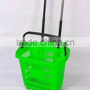 Shopping Folding Laundry Basket Plastic thumbnail-1