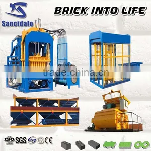 QT4-15B Hydraulic PLC Control Full Automatic Concrete Burning-free Hollow Brick Making Machine thumbnail-2