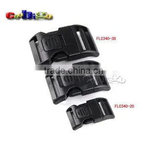 Plastic Self-locking & Arched Switch Buckle for Backpack Straps Camping Bags #FLC340-20/30/38 thumbnail-1