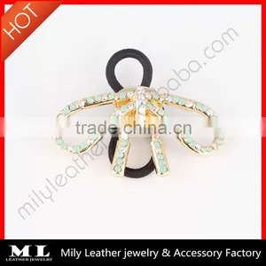 Rhinestone Crystal Elastic Hair Scrunchie ,women Hair Accessories thumbnail-1