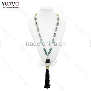 Alloy Necklace Jewelry Tassel Jewelry Beaded Imitation Gold Jewelry thumbnail-1