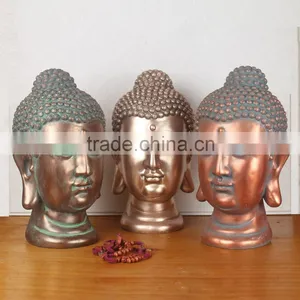 Hot Sale Desktop Decoration Bronze Buddha Head For Sale thumbnail-6