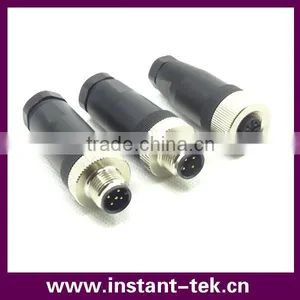 INST M12 3pins Male Plug IP67 Waterproof Circular Connector thumbnail-1