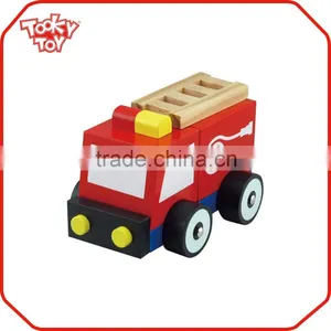Hot Sale Promotional Small Red Wooden Baby Car Toy thumbnail-1