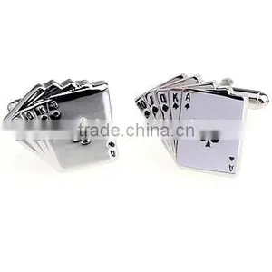 Fashion Cards Cufflinks, Poker Aces Cufflinks, Playing Card Cufflinks thumbnail-1