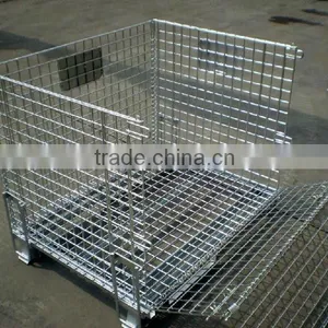 Steel Foldable Heavy Duty Wire Mesh Container thumbnail-1