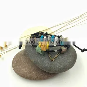 Bob Trading Custom Volcanic Lava Rock Stone Bracelet Wide Bracelet thumbnail-1