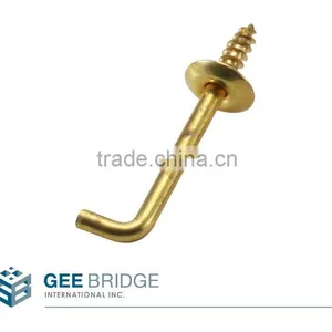 Solid Brass Square Hook thumbnail-1