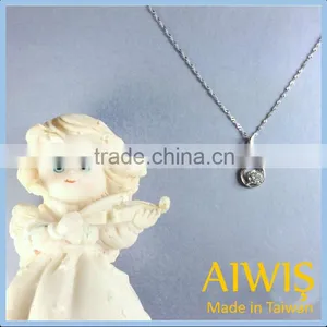 New Design High Quality 925 Silver Angel Wings Pendant Necklace Gifts thumbnail-3