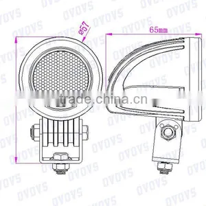 IP67 Waterproof 24V/12V 10W LED Work Light for Moor Offroad,ATV,4x4,Truck,Wheelchair,Cartorcycle f thumbnail-5