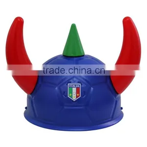 Orange Plastic Viking Football Fan Hat Wholesale With for Football Events & Parties & Carnivals thumbnail-2