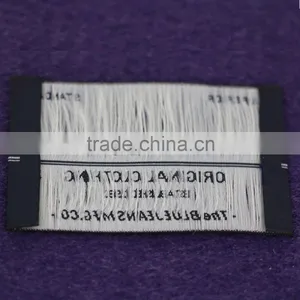 Custom Garment Woven Neck Labels With Brand Name Logo For Clothing thumbnail-1