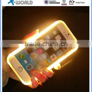 Light up Your Face While Selfie! Selfie LED Light up Phone Case for Iphone 6 thumbnail-1