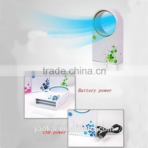 Promotion Gift For Summer USB Mini Portable Bladeless Fan Refrigeration Desktop No Noise Air Conditioner thumbnail-6