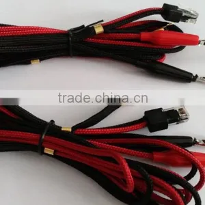 Nylon Cables With Alligator Clips to RJ11 6P6C Connector Test Replacement Cord thumbnail-4
