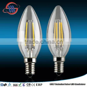 China Supplier Led Lamp E14/E27 Led Filament Bulb C35 Candle Light With CE ROHS SAA TUV thumbnail-1