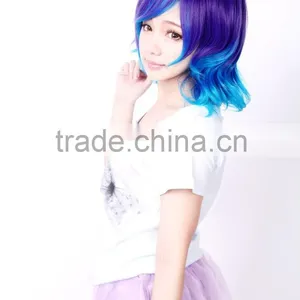 Fashion Zipper Hair Bun Synthetic Hair Wig thumbnail-1