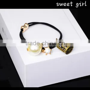 Woman Elastic Hair Ring, Hair Rope,heaid Bands for DIY Hair Accessories F33 thumbnail-1