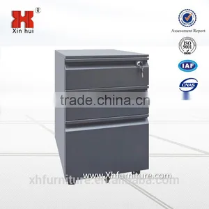 Black 3 Drawer Move Metal Cabinet thumbnail-1