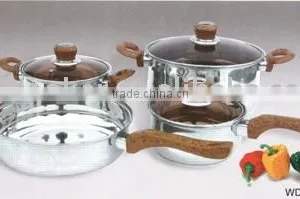 7pcs Stainless Steel Cookware Set thumbnail-1