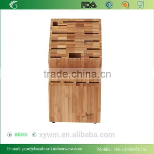 2015 New Bamboo Countertop Knife Block With 19 Slots thumbnail-2