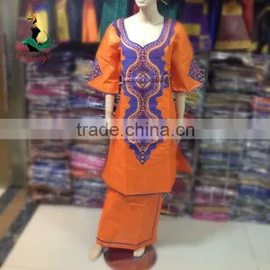 Fashion Bazin Riche Broderie Dress African Bazin Embroidery Design 2016 thumbnail-2