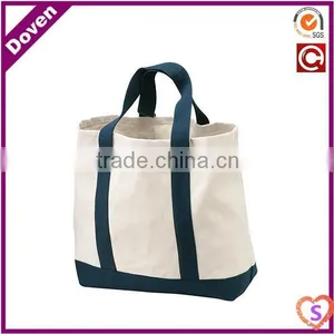 Canvas Plain White Shopping Bags thumbnail-1