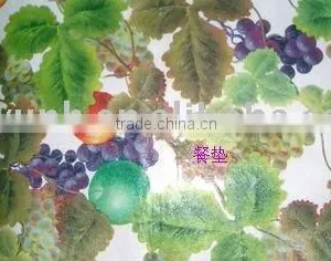 100% PE Printed Table Mat With Flannel/non-woven Backing thumbnail-1
