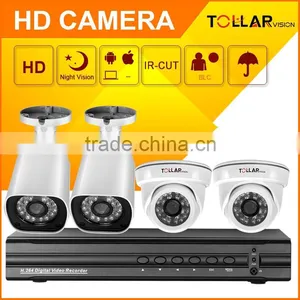 Home Security Camera System Wholesale Cheap Price 4 Channel H.264 HD 1080P AHD Camera Diy Kits thumbnail-1