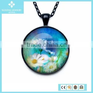 2015 Elegant Stainless Steel Angel Pendant With Glass Plate thumbnail-3