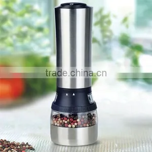 Stainless Steel 2 in 1 Electrical Pepper Mill thumbnail-1