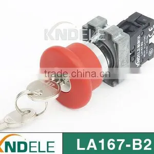 Waterproof Emergency Stop Push Button Reset Key Switch,grade A,silver Contact B2-BS142 thumbnail-1