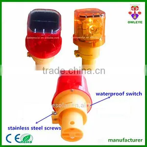 Solar Led Flashing Warning Road Safety Light thumbnail-5