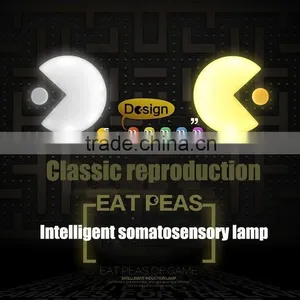 LED Wall Lamp Creative Eat Peas Body Sensor USB Night Light Charging Bedroom Corridor LED Optically Controlled Wall Lamp thumbnail-2