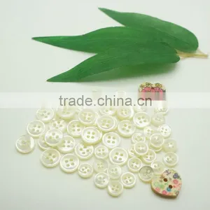 18l,14l White Mother of Peal Menswear Shirt Buttons in Bowl Shape thumbnail-1