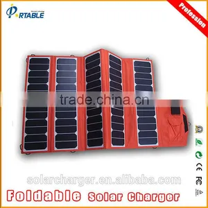 High Efficency 23% 65W Flexible Solar Panel Charger thumbnail-1