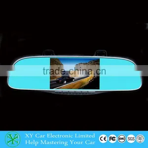 2015 Hottest HD 1080P Car Dvr Dash Camera Rearview Mirror 4.3" LCD Display Blue Mirror 12MP Lens G-Sensor XY-G65D thumbnail-6